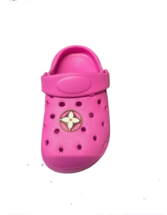 Circle Lv  metal Shoe Charm
