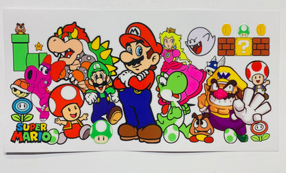 Mario different designs Cup Transfer