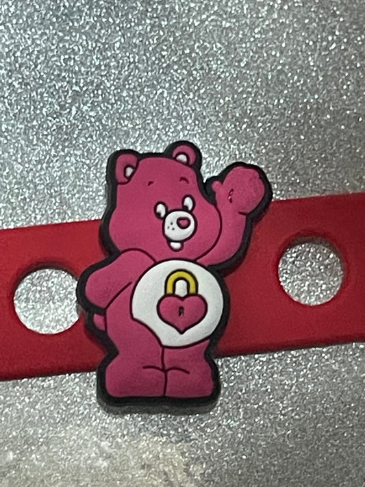 Lock bear Shoe Charm