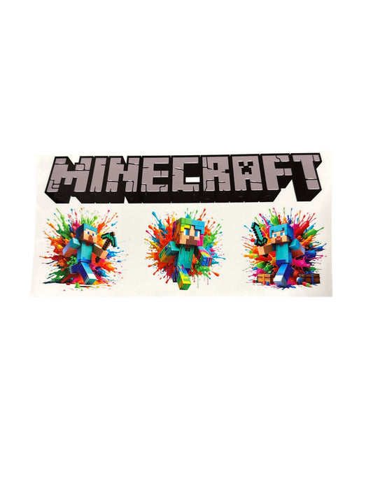 Minecraft 3 guys colorful Cup Transfer