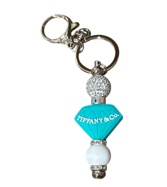 Tiffany & Co Beaded Metal Keychain