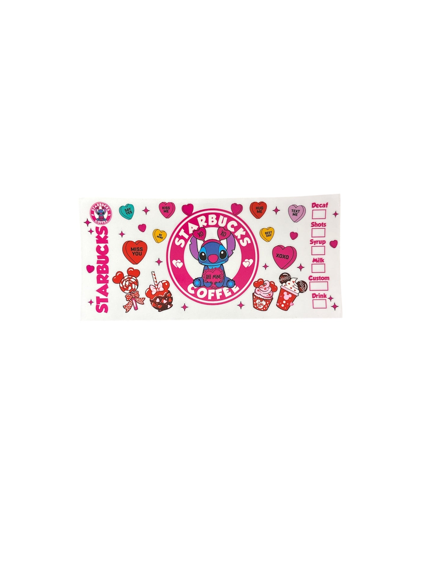 Stitch heart ears cup  Transfer