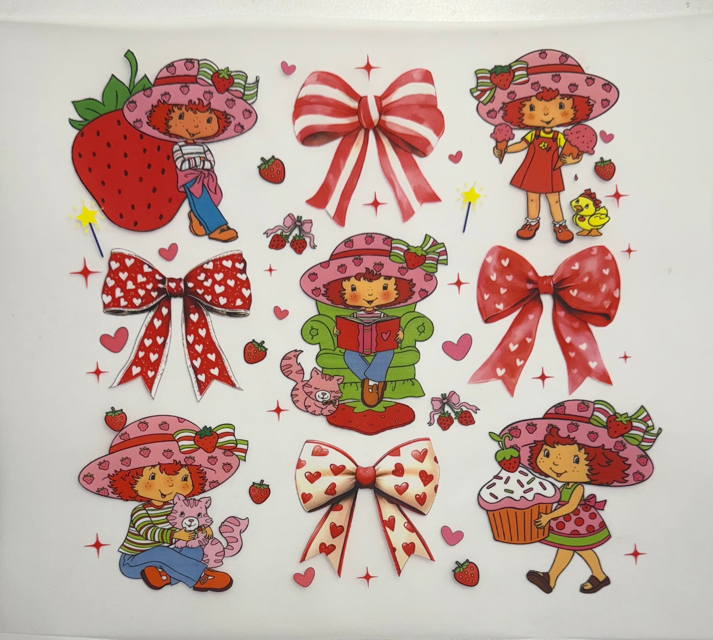 Strawberry Shortcake Different Styles DTF Heat Transfer