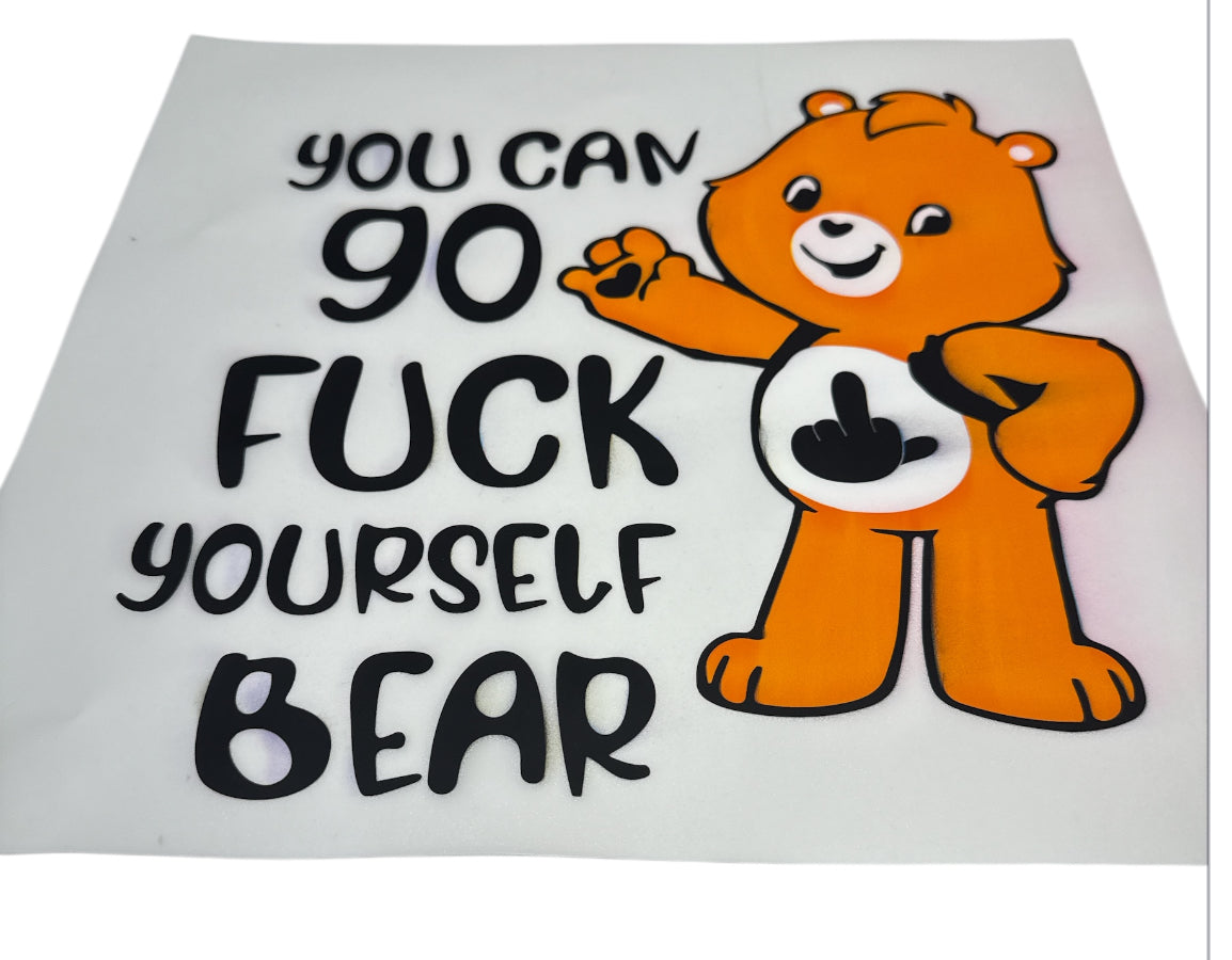 Swear bear you can go DTF Heat Transfer – Killer Ink Tees