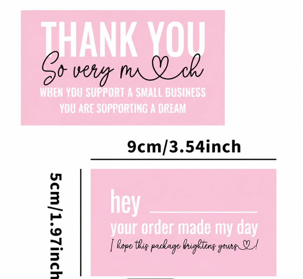 Thank you business cards