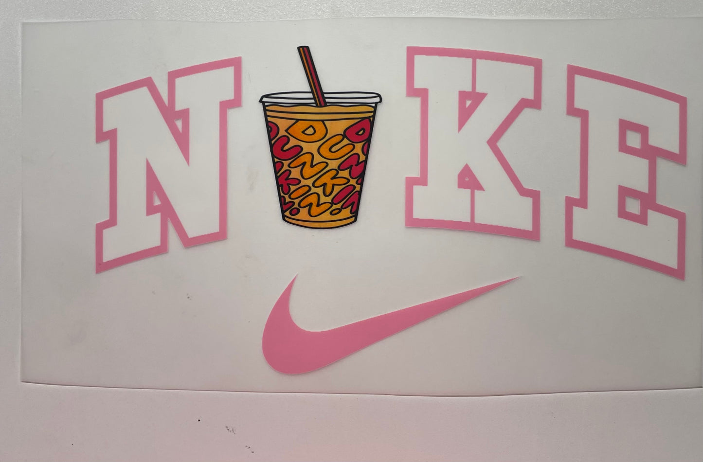 Nike pink DTF Heat Transfer