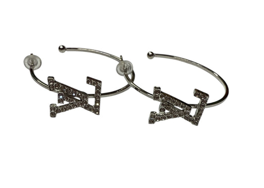Lv 1.5 dupe earrings circle silver  #13