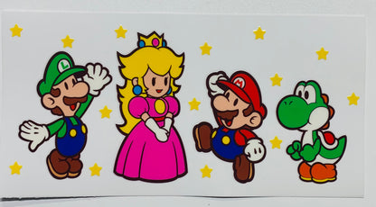 Mario different designs Cup Transfer