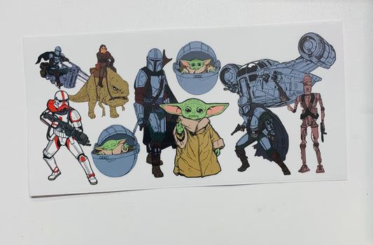 Yoda and Star Wars Crew Cup Transfer