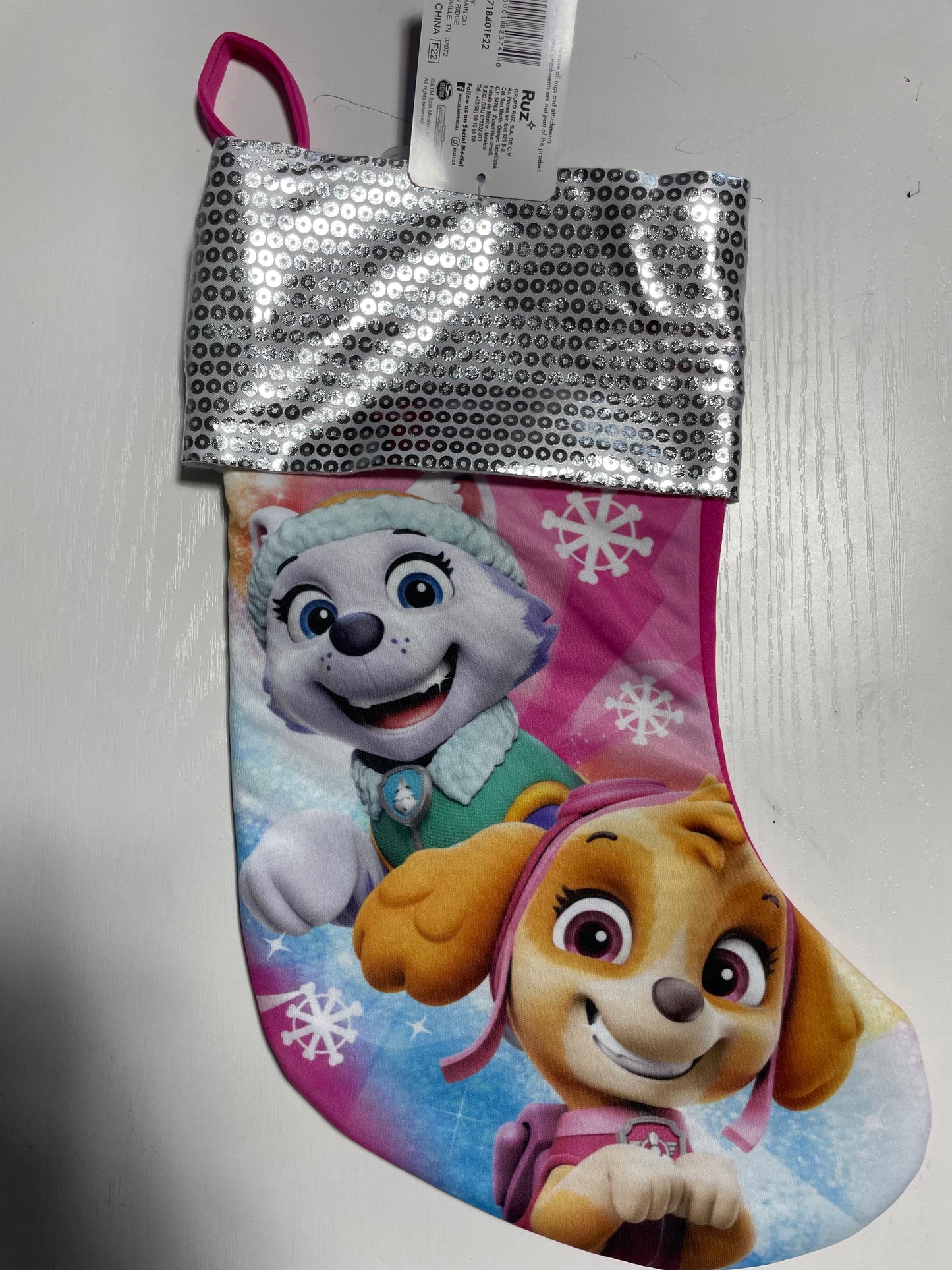 Pink Paw Patrol Stocking