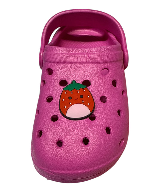 Strawberry squishy Shoe Charm