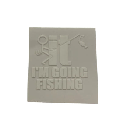 F it im going fishing small decal