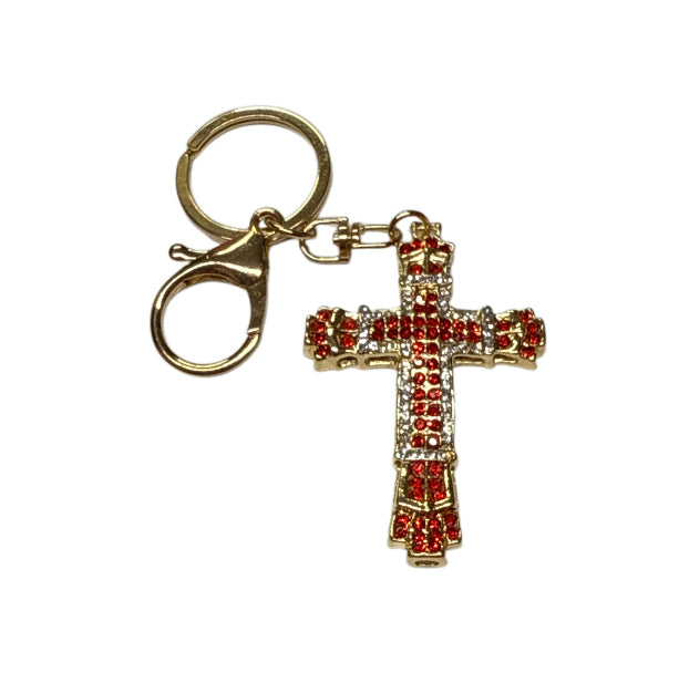 Cross Metal Keychain