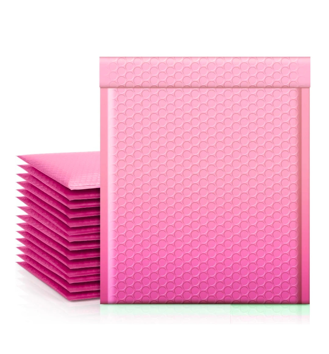 10.5x16 2 Tone Pink Bubble Mailers (40 Count)