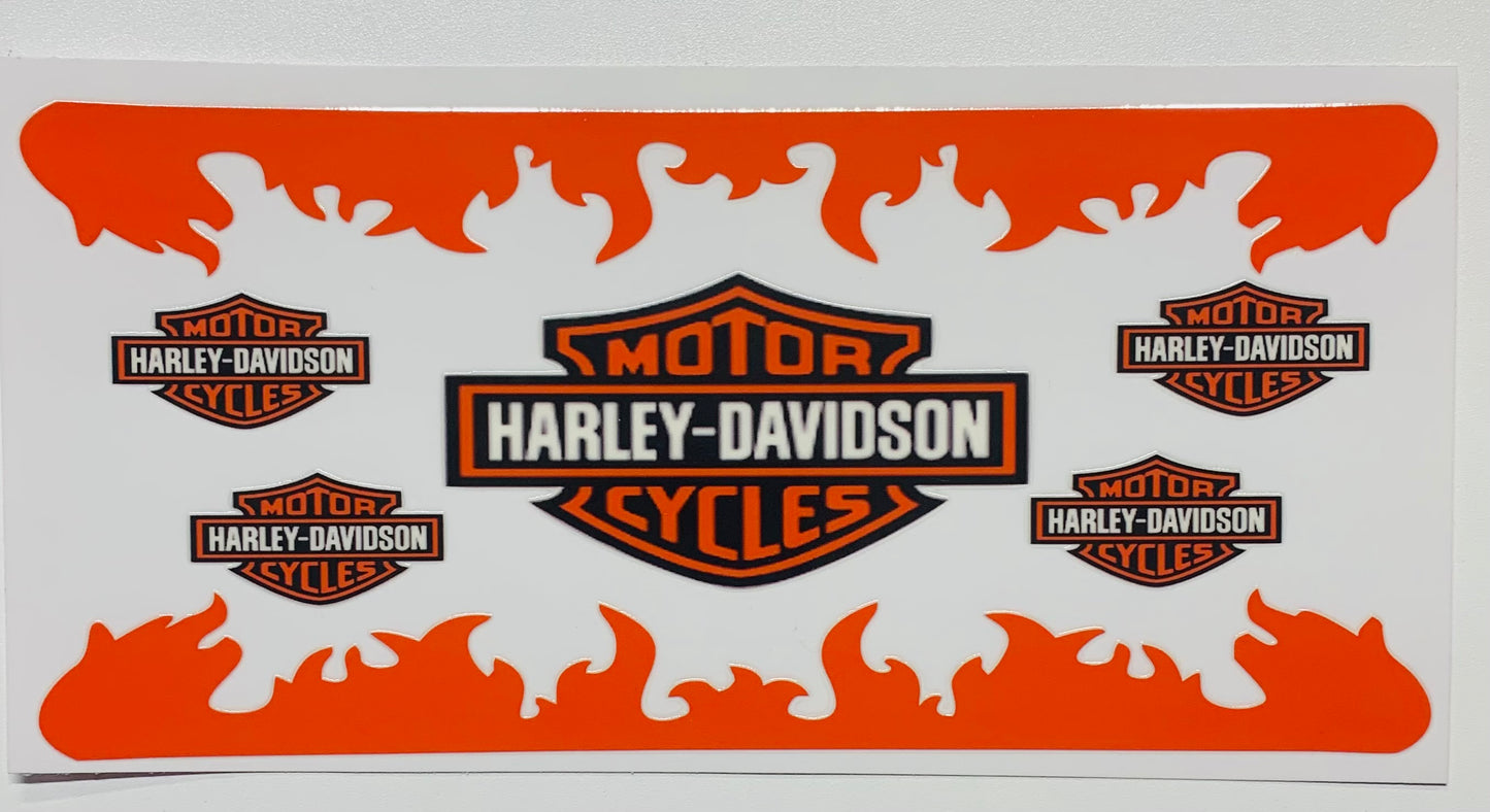 Harley Davidson big & small Cup Transfer