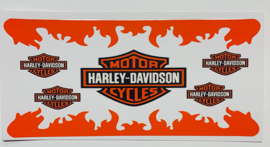 Harley Davidson big & small Cup Transfer