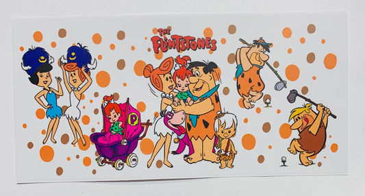 Flintstones Family Pebbles In Stroller Cup Transfer