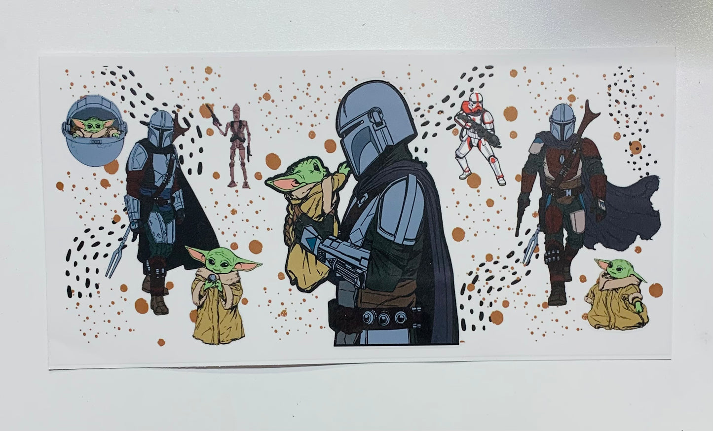 Yoda Held by Trooper Star Wars Cup Transfer