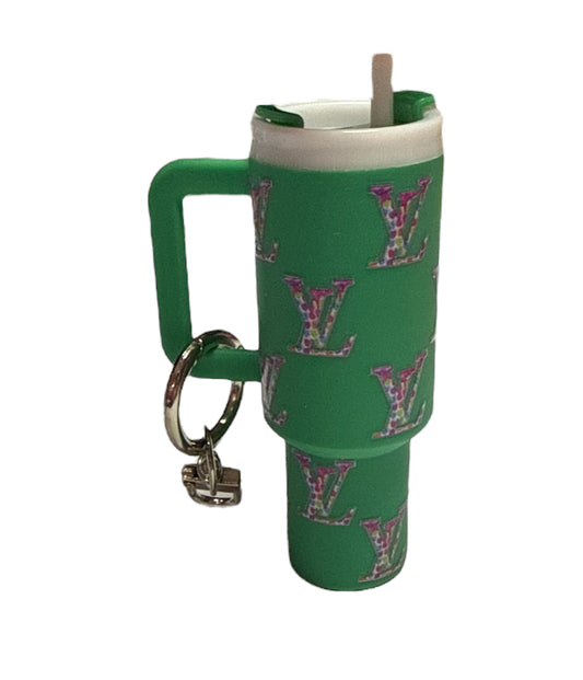 Green colorful Cup Storage keychain