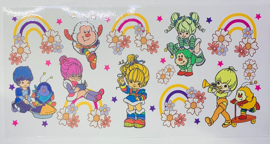 Rainbow Brite Flowers & Rainbows Cup Transfer