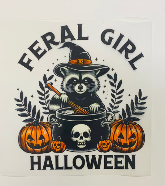 Feral girl DTF Heat Transfer