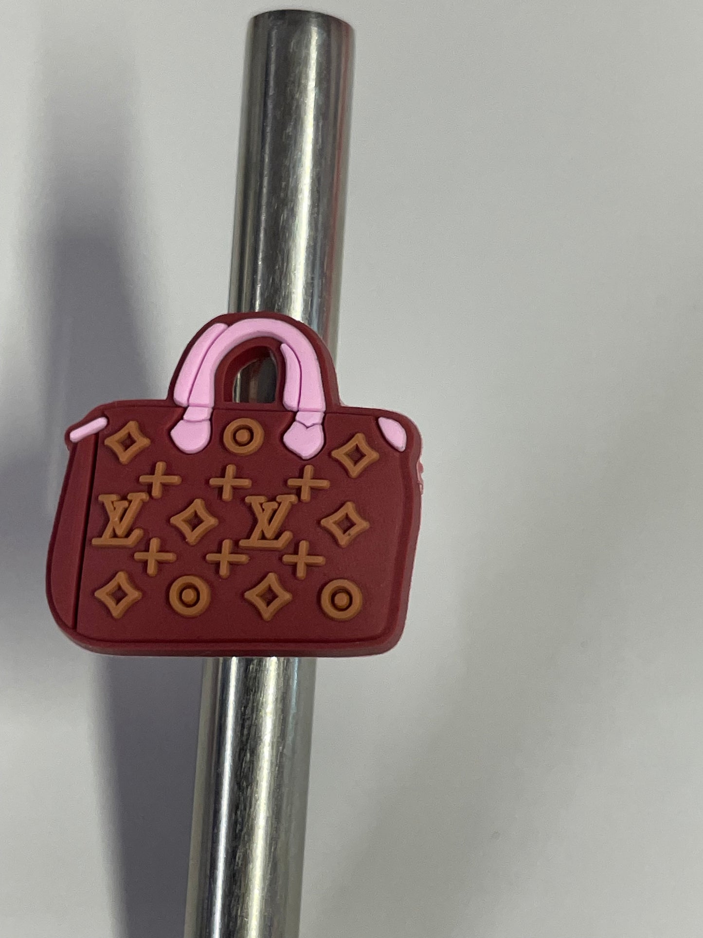 Lv brown bag Straw Charm