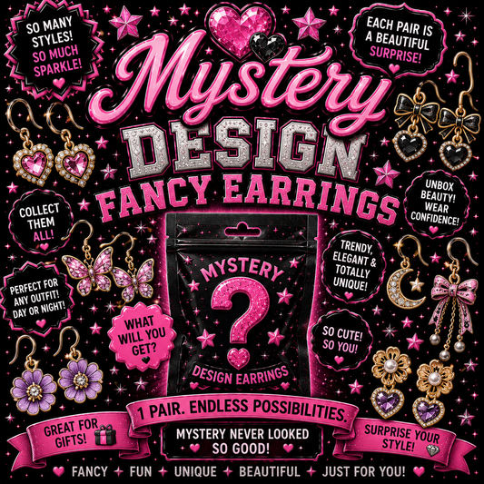 Mystery design fancy earrings