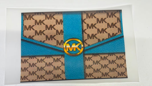 Michael Kors Brown & Blue Heat Transfer