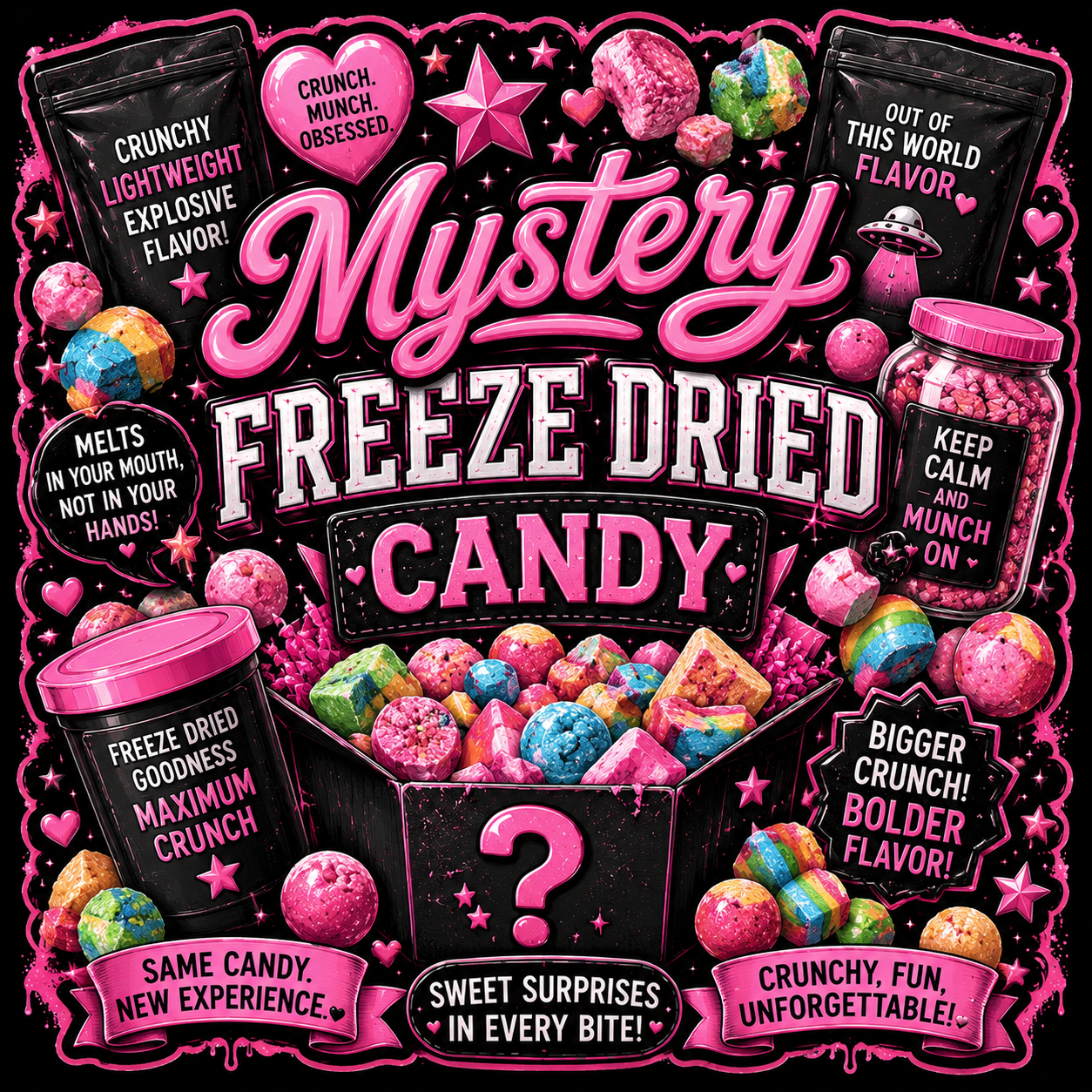 Mystery Freeze Dried Candy  Box $10- $75
