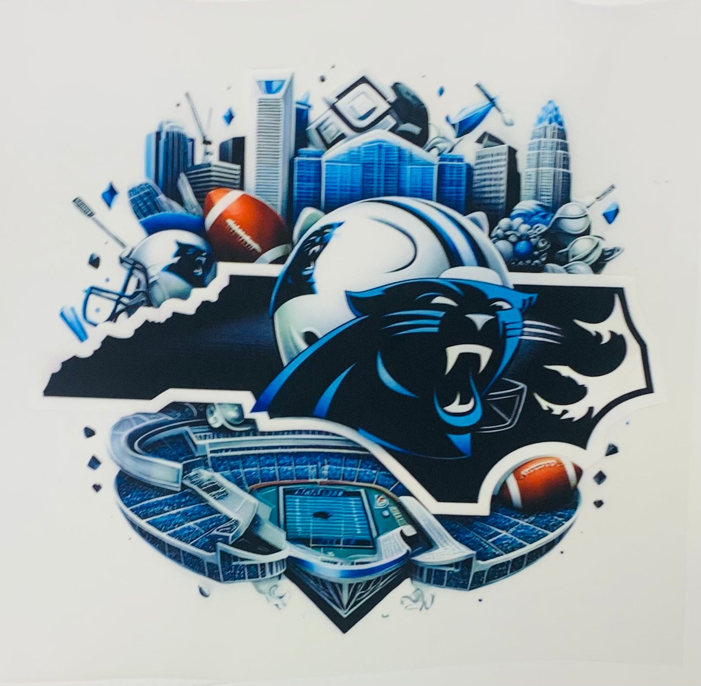 Carolina Panthers DTF Heat Transfer