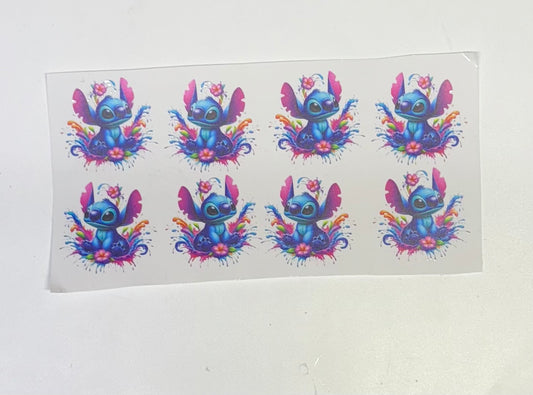 Stitch 8 Cup Transfer