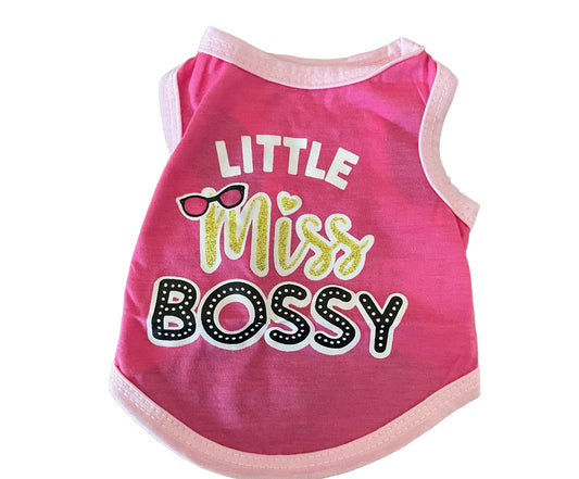 Little miss bossy shirt for dog