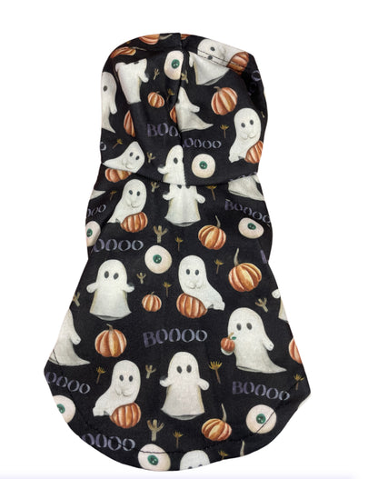 Boo Halloween hoodie dog