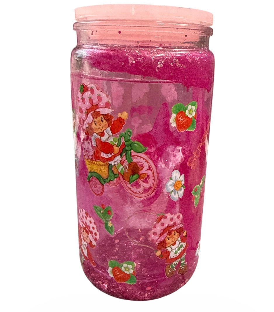 Strawberry snow globe stays pink in certain spots