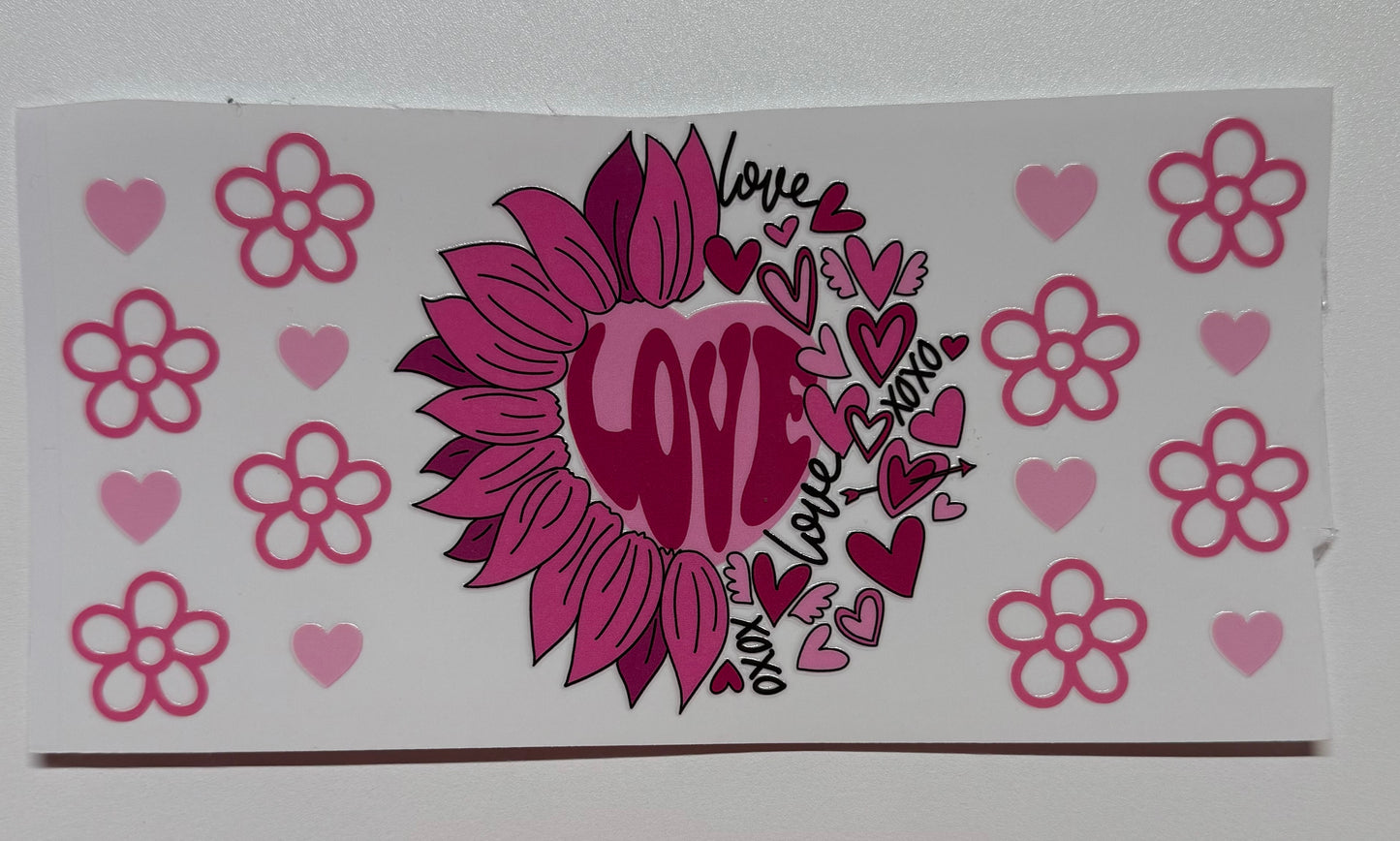 Sunflower Love Cup Transfer