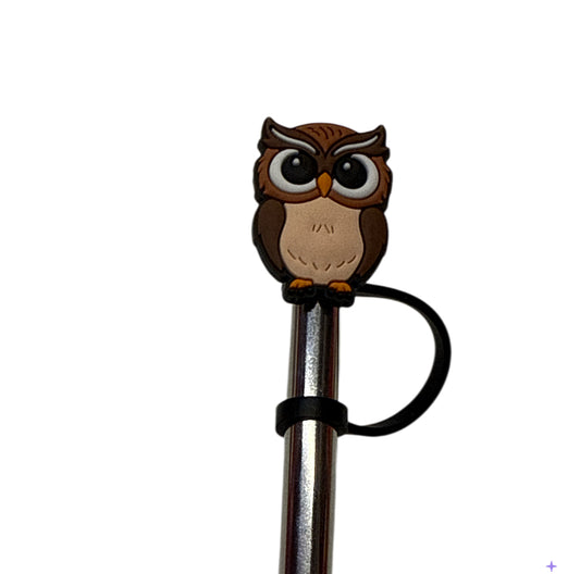 Owl  Straw Topper