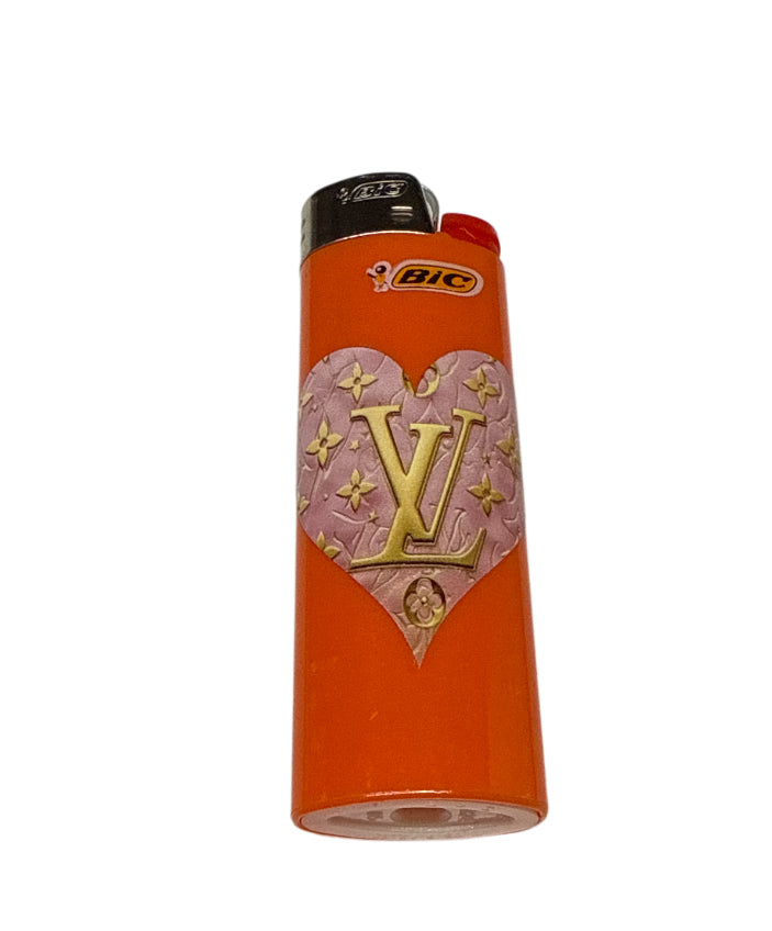 Heart Lv cc bic lighter