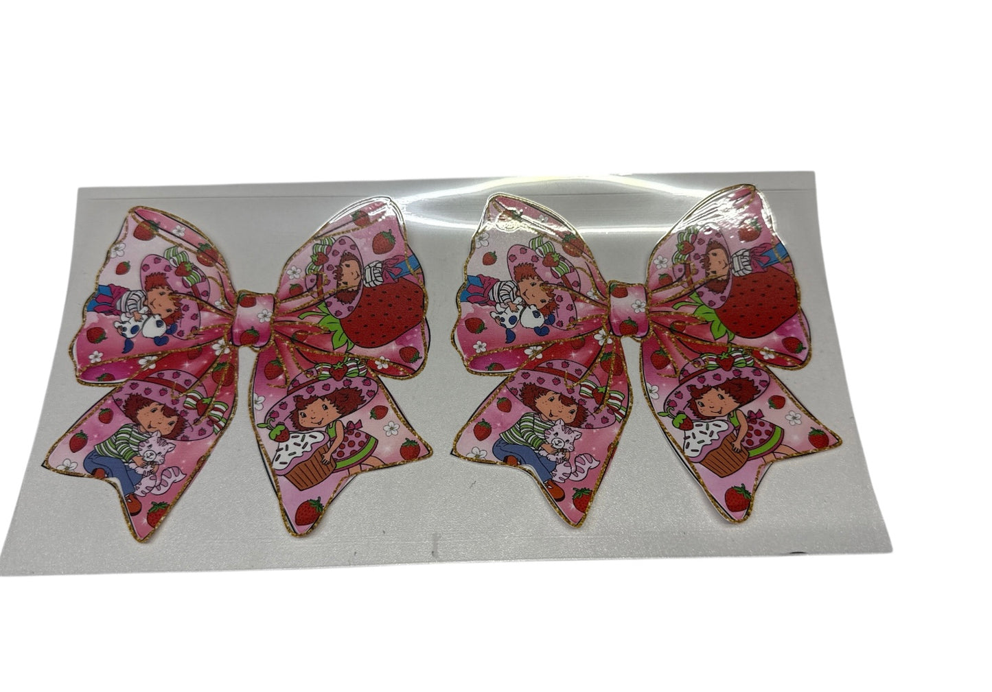 Strawberry shortcake bows Cup Transfer