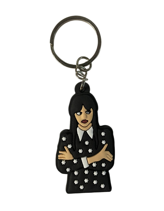 Wednesday star shirt keychain