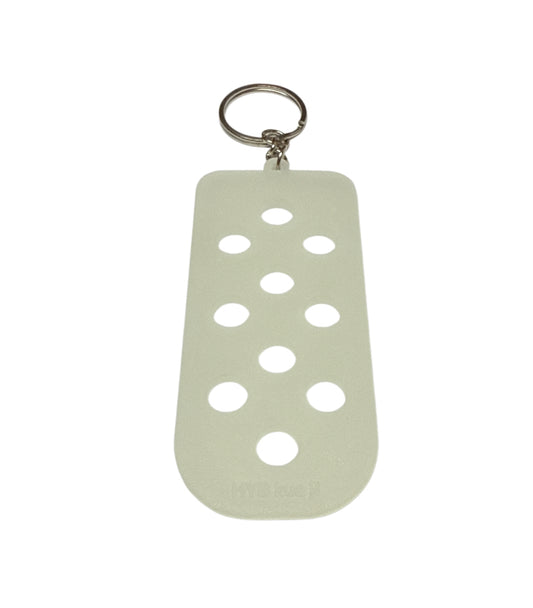 Glow in the dark  croc charm holder keychain