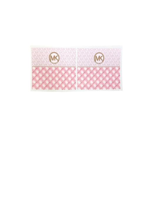 Michael Kors Pink & Gold Square 2x UV Cup Transfer