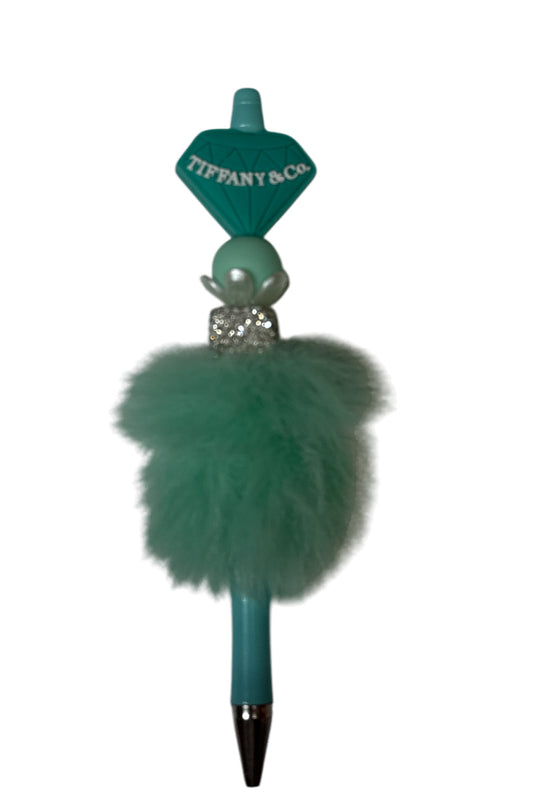 Tiffany & co fluffy Beaded pen
