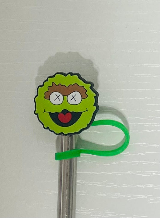 Oscar the Grouch Straw  Topper