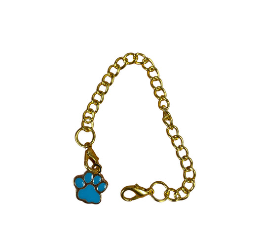 Blue/gold Tumbler charm