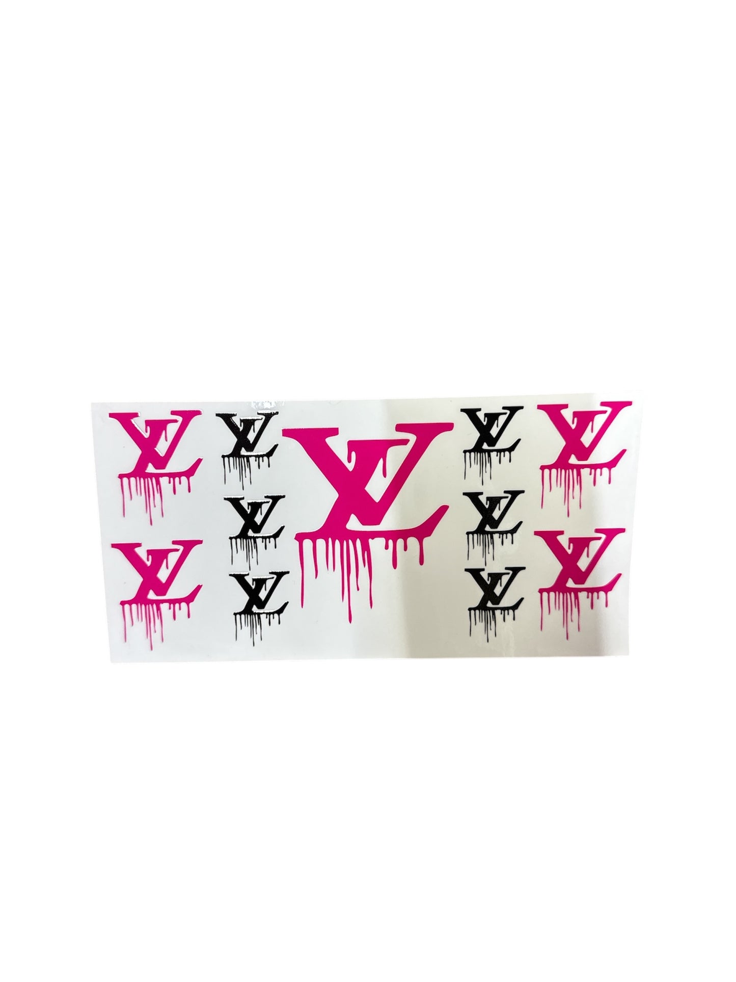 Lv drip black & pink Cup Transfer