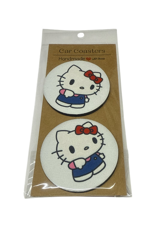 Hello kitty pink shirt Coasters