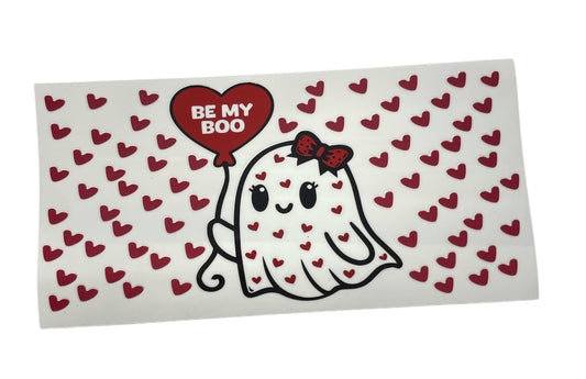 Be my boo hearts Cup Transfer
