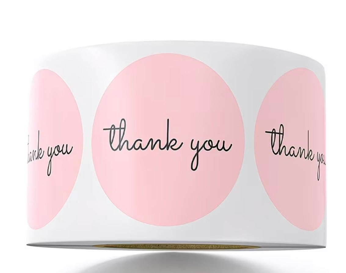 500 pcs Thank You Stickers