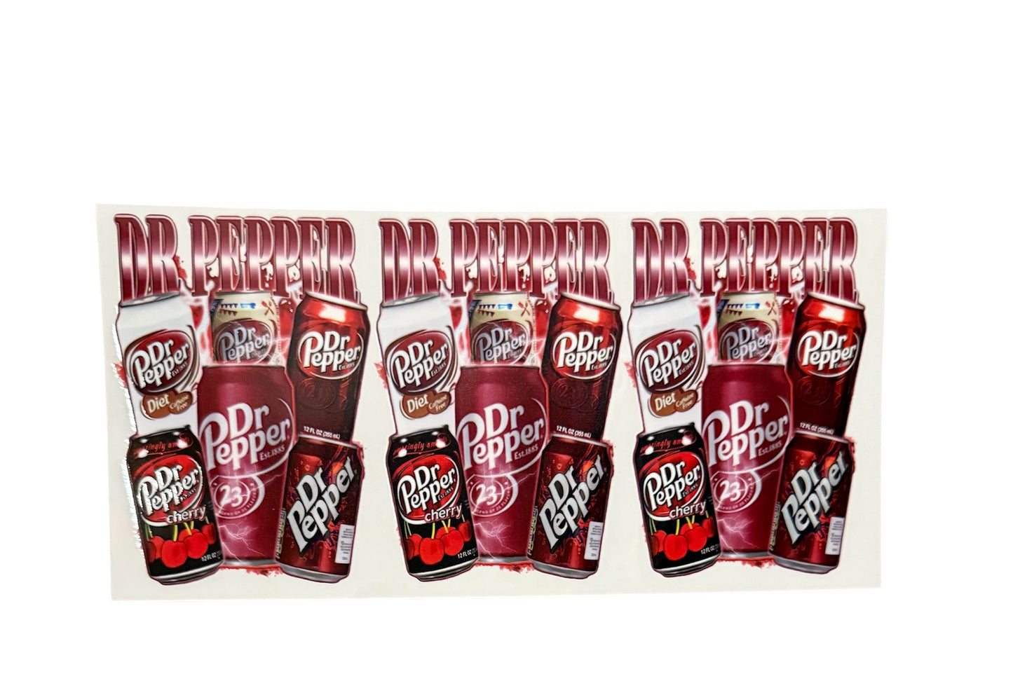 Dr Pepper triple Cup Transfer