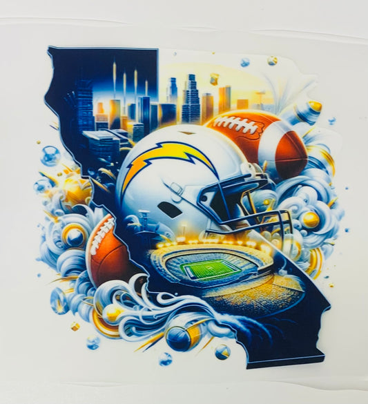 San Diego Chargers DTF Heat Transfer